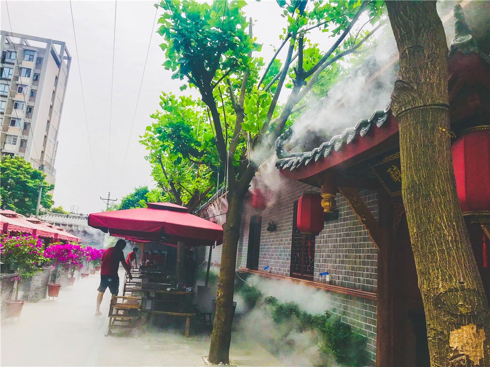 餐廳噴霧降溫,戶外噴霧降溫